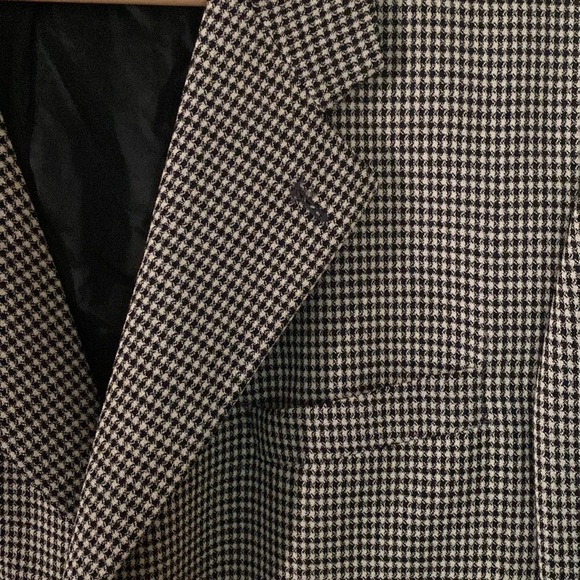Stars Toronto Oversized Blazer. Fine plaid. %100 Wool - Picture 3 of 7